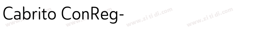 Cabrito ConReg字体转换